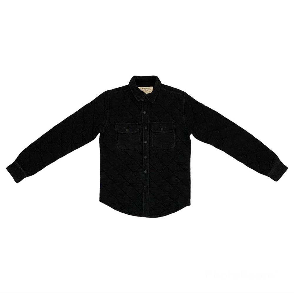 Vintage American Eagle Outfitter jacket quality fleece black checkered stitching